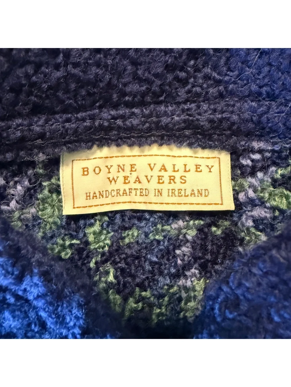 Vintage Boyne Valley Weavers Ireland Rare Convertible Wool Jacket Large